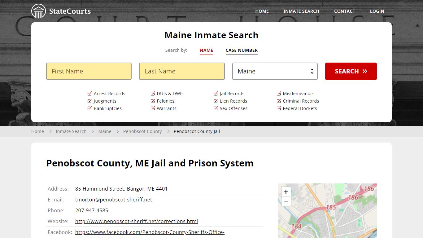 Penobscot County Jail Inmate Records Search, Maine - StateCourts